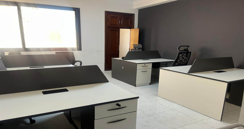 Bureau à louer lumineux & prêt à l’emploi – 90 m² – Boulevard Mohammed V